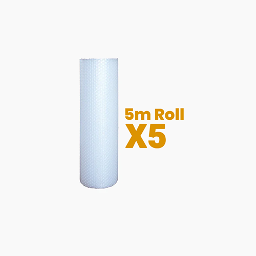 Bubble Wrap 500mm wide - 25m (Supplied as 5 x 5m rolls)