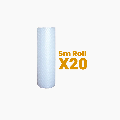 Bubble Wrap 500mm wide - 100m (Supplied as 20 x 5m rolls)